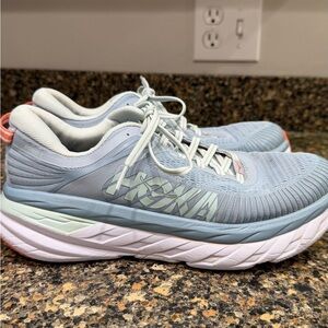 Hoka  Bondi 7 Women's Sky Blue Sneakers size 9